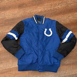 NFL Blue and Black Kids Puffer Jacket